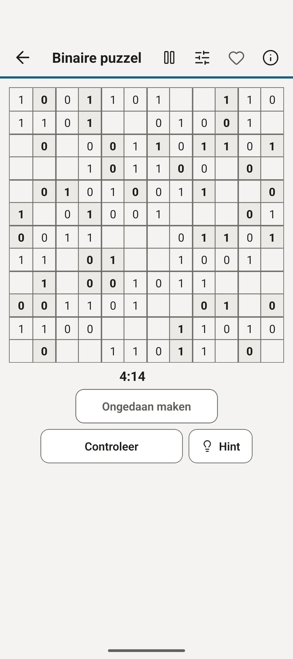 Binaire puzzel